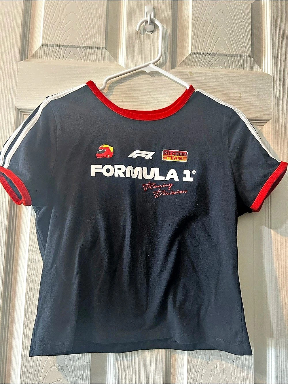Formula 1 Hybrid Apparel Formula 1 Graphic Tee Black & Red Cotton Graphic Tee